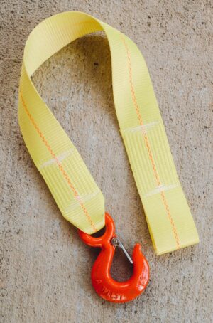 3" Heavy Duty Trailer Door Strap (Yellow) 3" x 35" Rated 6000 lbs