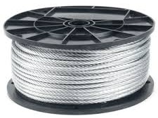 Galvanized Wire Rope (this item is custom length and is NOT returnable)