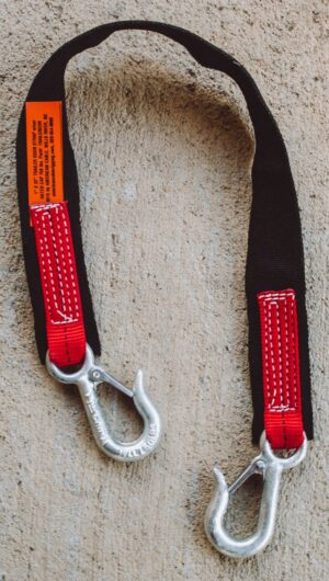 Trailer Door Straps with Wear Protection Pad 1" x 32" Rated 750 lbs