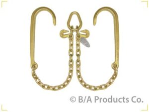 5/16" 2-leg V-bridle w/15" J-hooks