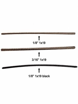 Stainless 1x19 Cable (this item is custom length and is NOT returnable)