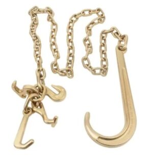 5/16 Single Leg Chain Sling J Hooks