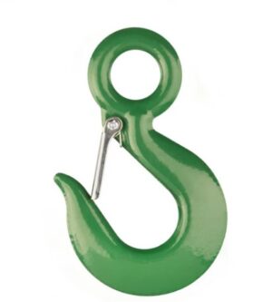 Alloy Eye Hoist Hook With Latch (actual color may vary)