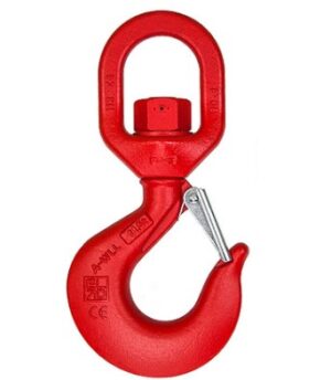 Alloy Swivel Hoist Hook With Latch - Italian
