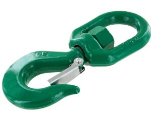 Alloy Swivel Hoist Hook With Latch - Import (actual color may vary)